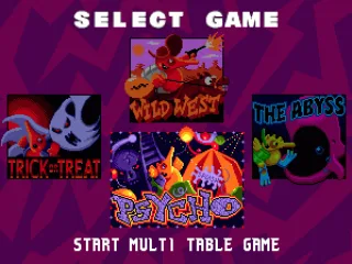 Table selection screen
