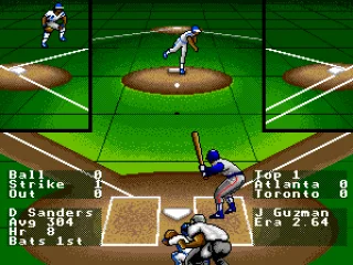 The pitched ball in mid-flight