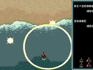 Using the bomb weapon.