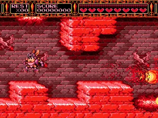 The castle has caught fire!