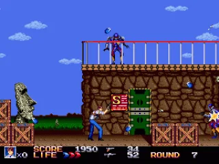 Heavy grenade action on the Easter Islands.