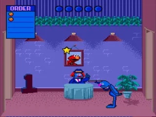 Receiving a star for a job well done