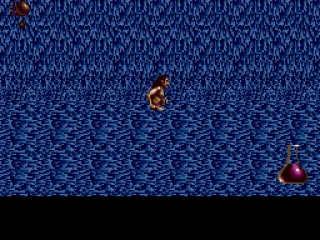 Swimming... or walking through water, to be exact