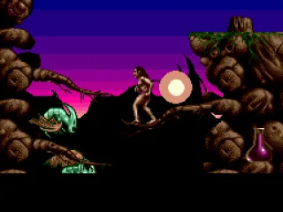 Trying to get down through the branches and nasty monsters