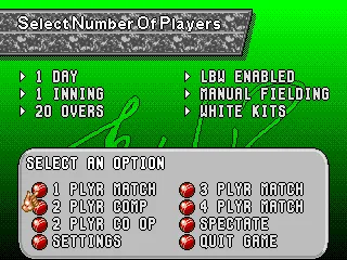 Select the number of players