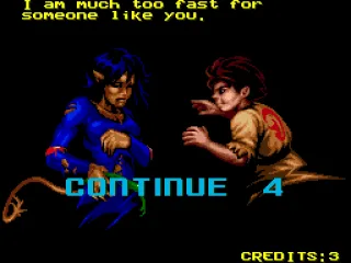 Teasing continue screen