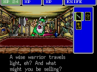 Doing a little weapon-shopping. Now doesn't that guy look familiar?