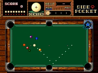 Sink a ball where the star appoints to earn some additional points or a passport to the