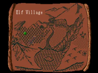 Map - The swords represent completed quest for which you will be given a higher rank