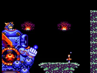 Sparkster is about to grab the sword (introduction)