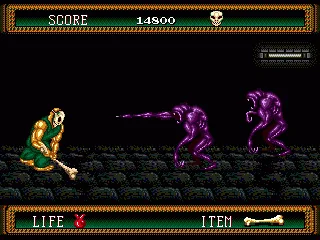 Smashing some ghouls with a bone in the third level