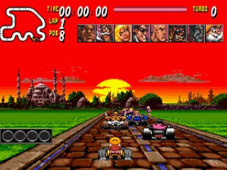 On the grid to start the first race