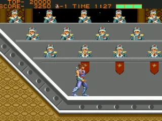 Entering the chamber of the first level boss.