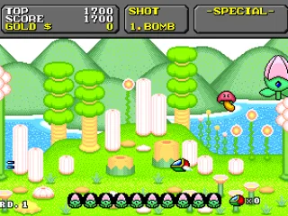 The ship can fly both left and right.