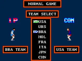 Selecting teams for a normal game.