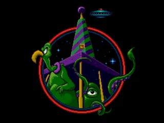 Intro: Taz in a box is dropped into the Martian zoo