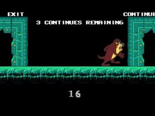 Choosing the continue door.