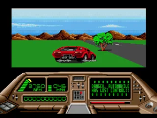 Car spins out of control