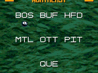 Picking a team to play as.