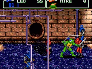 Leonardo starting in the sewers..
