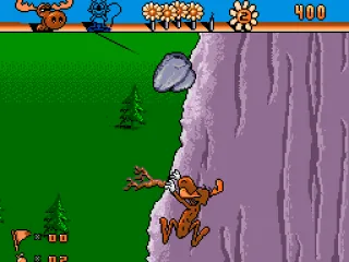 Bullwinkle, avoiding obstacles while climbing mountain