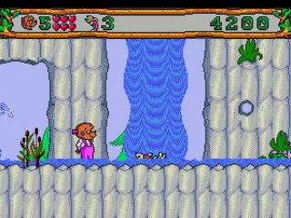 Waterfalls, water creatures...