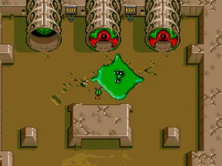 Boss fight against mutated giant snakes