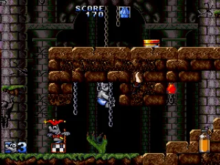 The Basement ~ Zombie hands grabbing at Bruno's diaper.