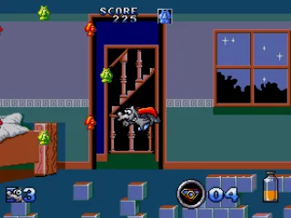 The House ~ Three yellow lollies make Bruno turn into Superfant!