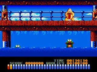 Feeding Time - get fish food from the containers on the left and right and tip them from your bucket to the 'feeshes'