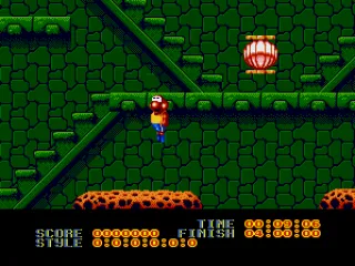 The Bouncy Castle - trampolining, with points to be earned by hitting the shells