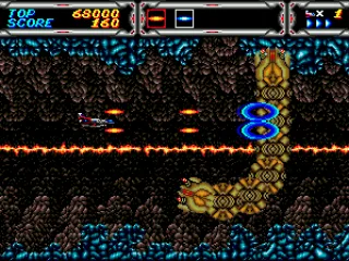 Fighting a big snake