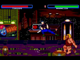 Thugg is winded after that precision jump kick.