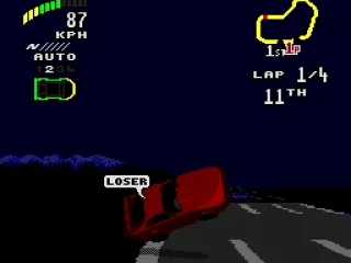 Racing at night at top speed may be dangerous