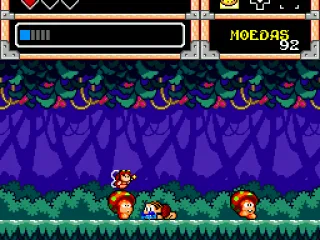 Priscila helping Mônica.