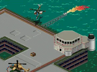 Clearing out an off-shore oil rig