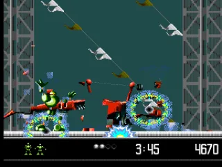 When destroyed the boss melts into pieces