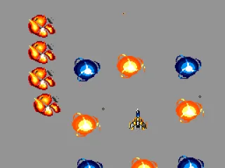 Letting off a bomb clears the screen of enemies.