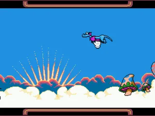 Grabbing the flying dragon with the cursor