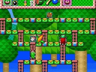 Enemies will drop various items when they're killed, like this delicious corn!