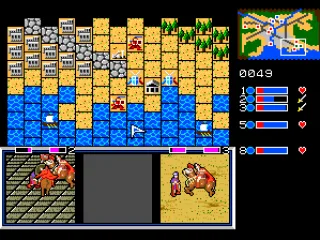 The warriors are at work on the map.