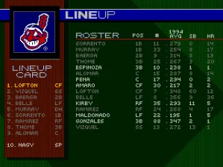 Selecting the line-up.