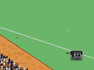 A yellow cross shows where the ball will land.