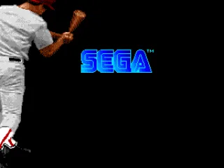 Just like in the previous game a batter smashes the SEGA logo with a swing.