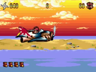 Zero arrives on his plane