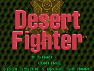 Desert Fighter title screen.
