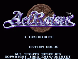 Title screen (Germany)