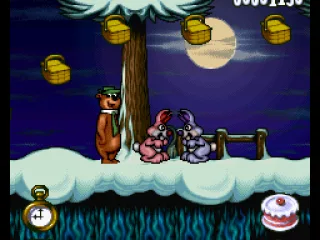 After some time walking, Yogi finds a duo-rabbit trouble...