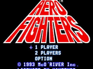 Aero Fighters title screen