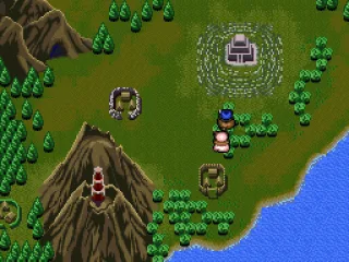 On the world map, you move automatically and can't control your characters. Strange, but true